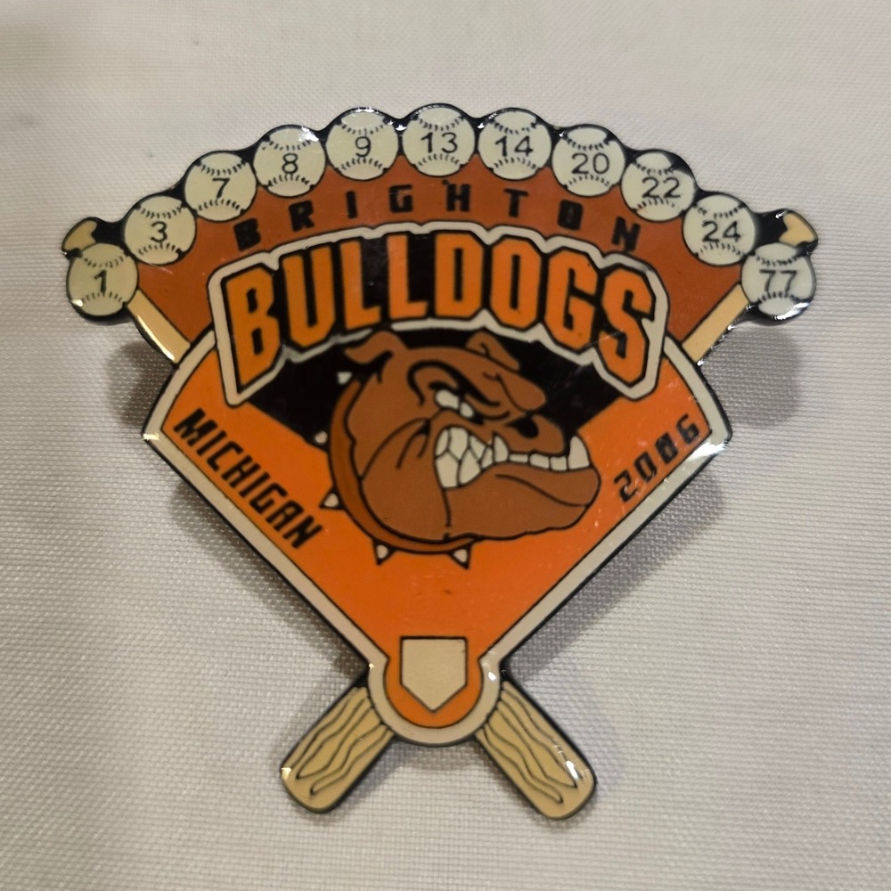 Brighton Bulldogs Michigan 2006 Baseball Team Lapelâ Pin Cooperstown Pins